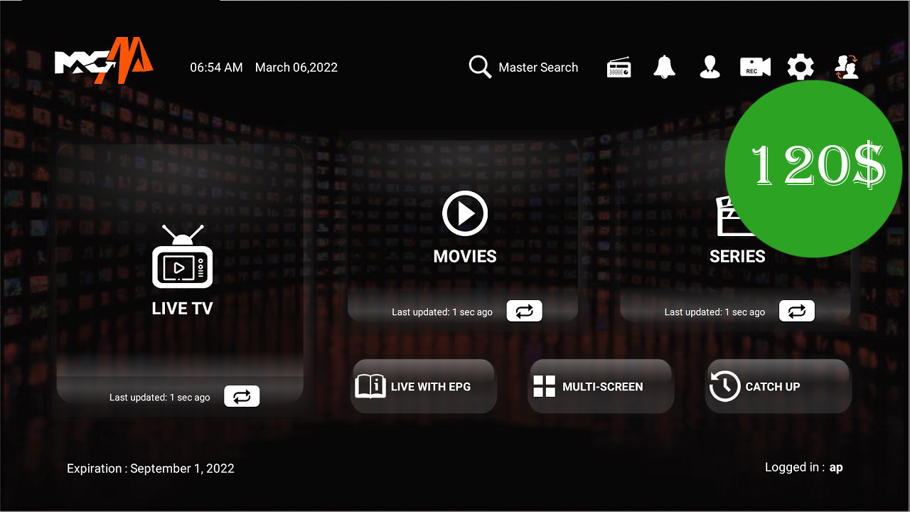 last iptv smarters v 3.1.5 multi dns with control panel